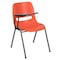 Flash Furniture Orange Ergonomic Shell Chair with Right Handed Flip-Up Tablet Arm RUT-EO1-OR-RTAB-GG - alternate 4